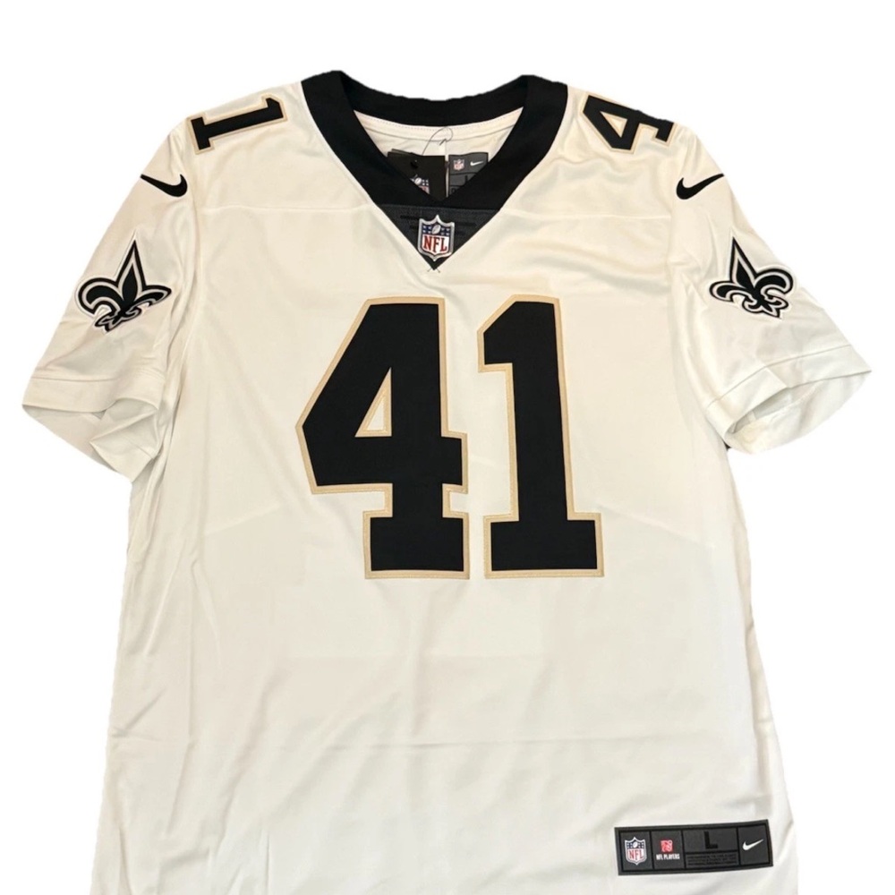 Nike Alvin Kamara New Orleans Saints Vapor Limited Home Jersey White Size Large